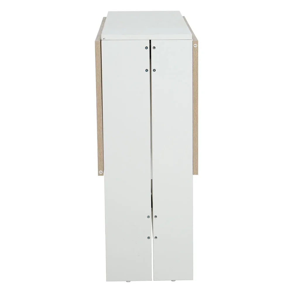 Haodirect multifunctional foldable and expandable dining table wooden kitchen table saves space