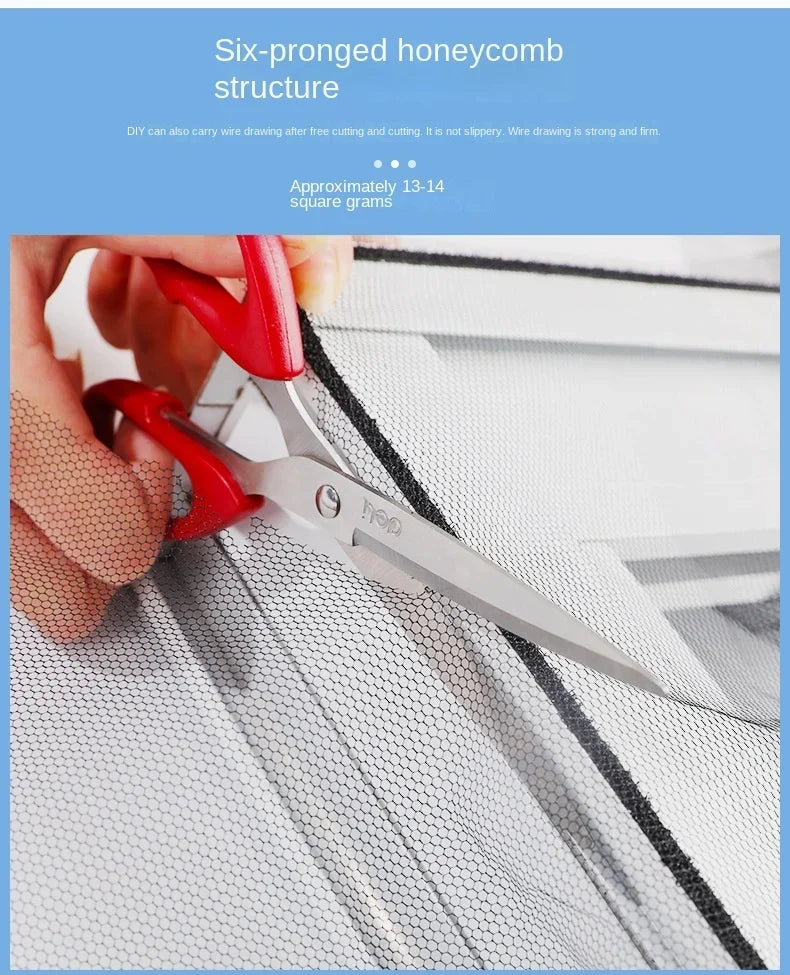 DIY Mosquito Net Self-adhesive Indoor Anti-insect Fly Screen Curtains Window Net Protections Mesh Home Textile Bed Garden