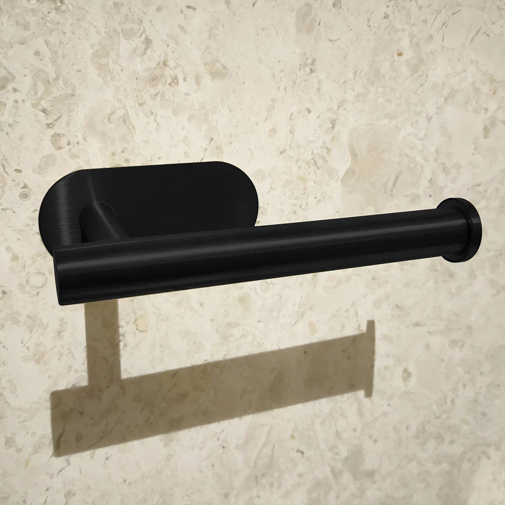 Adhesive Toilet Roll Paper Holder Organizer Wall Mount Storage Stand Kitchen Bathroom No Drill Tissue Towel Dispenser Stainless