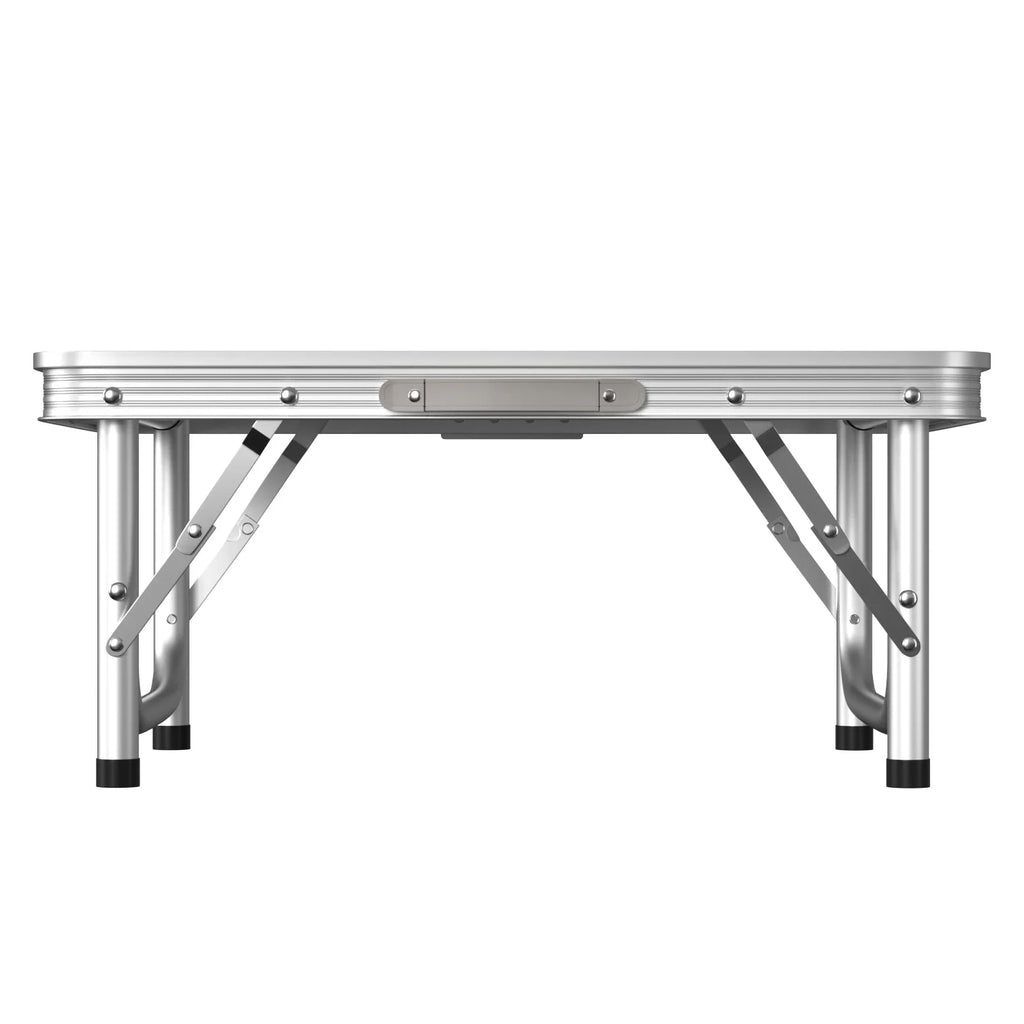 Folding Camping Table Outdoor Indoor Garden Balcony Market Kitchen Work Table Adjustable White Portable Picnic Table 60x45 cm