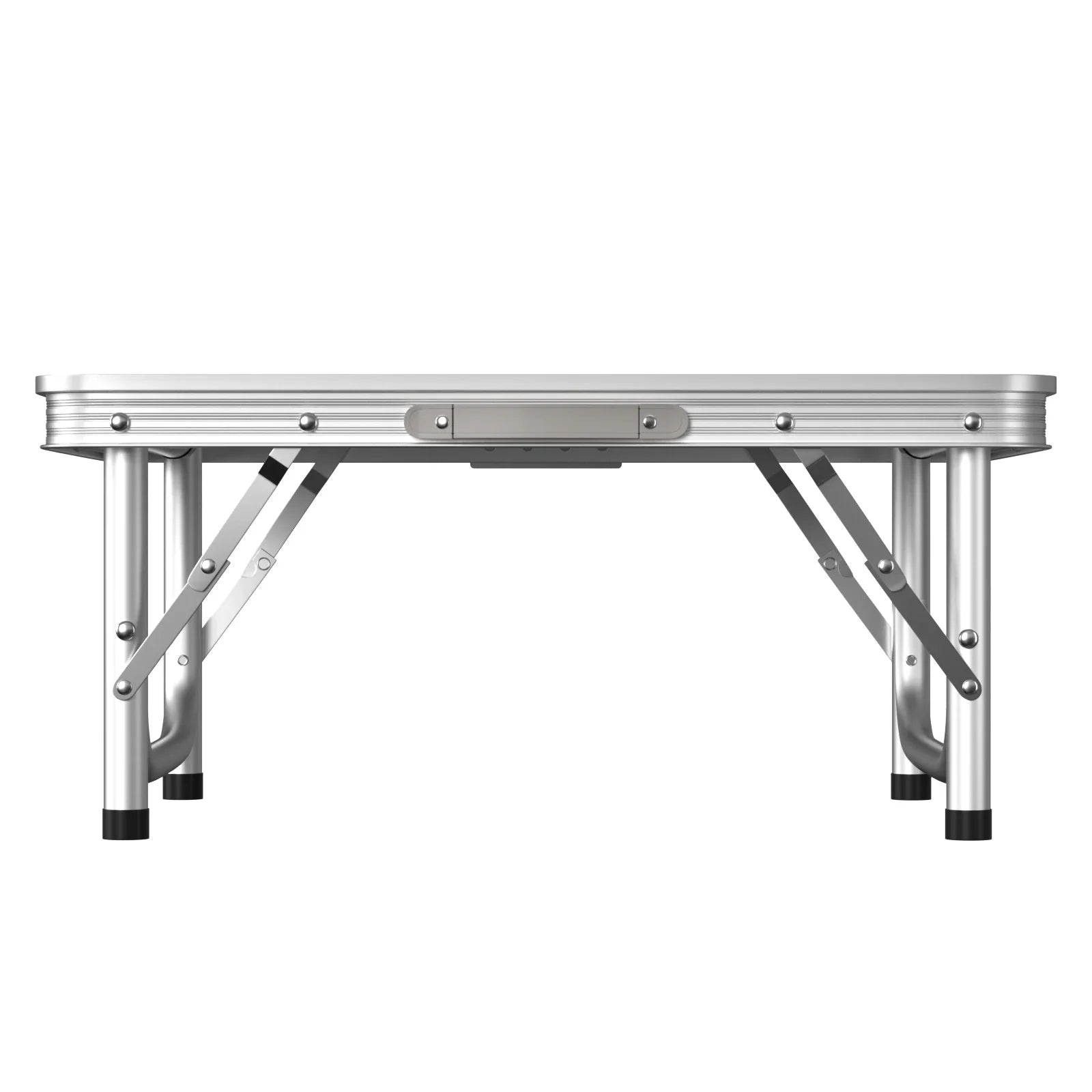 Folding Camping Table Outdoor Indoor Garden Balcony Market Kitchen Work Table Adjustable White Portable Picnic Table 60x45 cm
