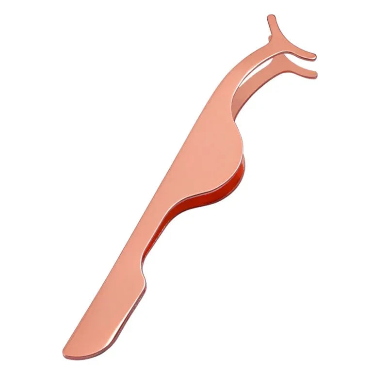 False Eyelash Tweezers Fake Eye Lash Applicator Eyelash Extension Curler Nipper Auxiliary Clip Clamp Makeup Forceps Tools supply