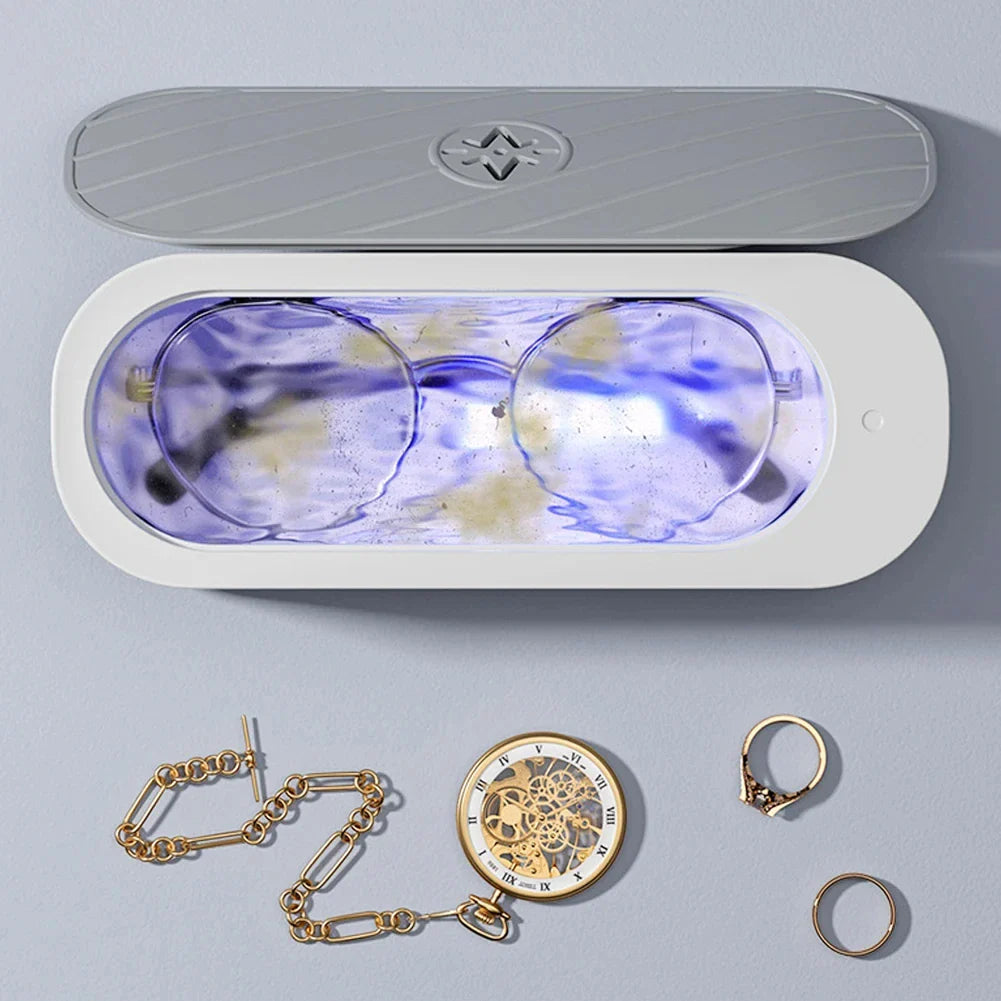 Xiaomi Ultrasonic Cleaning Machine USB Rechargeable High Frequency Vibration Wash Cleaner Jewelry Glasses 360Degree UV Cleaner