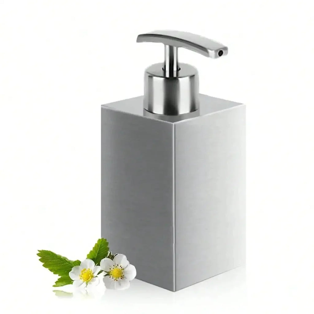 Leeseph Stainless Steel Soap Dispenser, Refillable Pump Bottles Liquid Soap Dispenser, for Kitchen Sink, Countertop, Bathroom