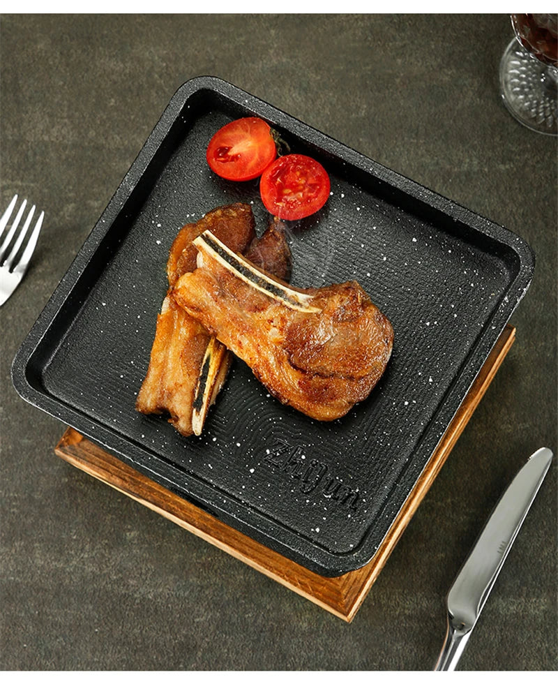 Aluminum alloy tea cooker Small oven Korean style cast iron barbecue dish portable grill korean bbq Japanese charcoal grill