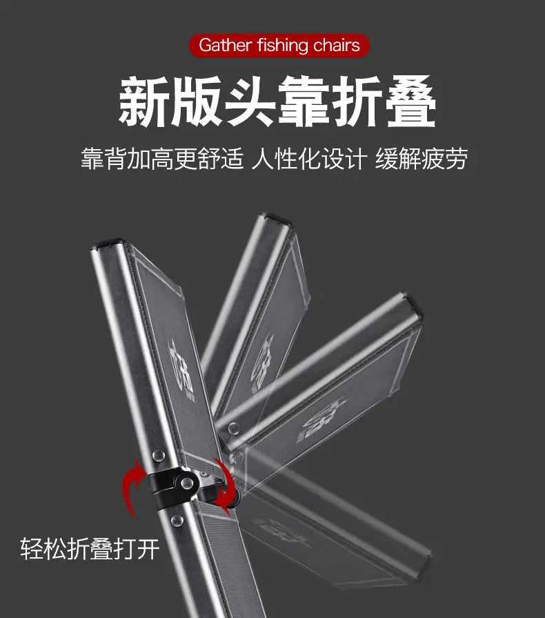 Aluminum Alloy European 낚시의자 Fishing Chair Foldable 캠핑의자 Thickened 낚시좌대 Portable 민물낚시의자 camping chair кресло для рыбалки