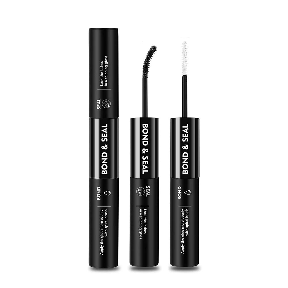 EASITENSION Glue False Eyelashes New Double Heads 2 In 1 Bond and Seal Lash Glue ,Waterproof Long Lasting