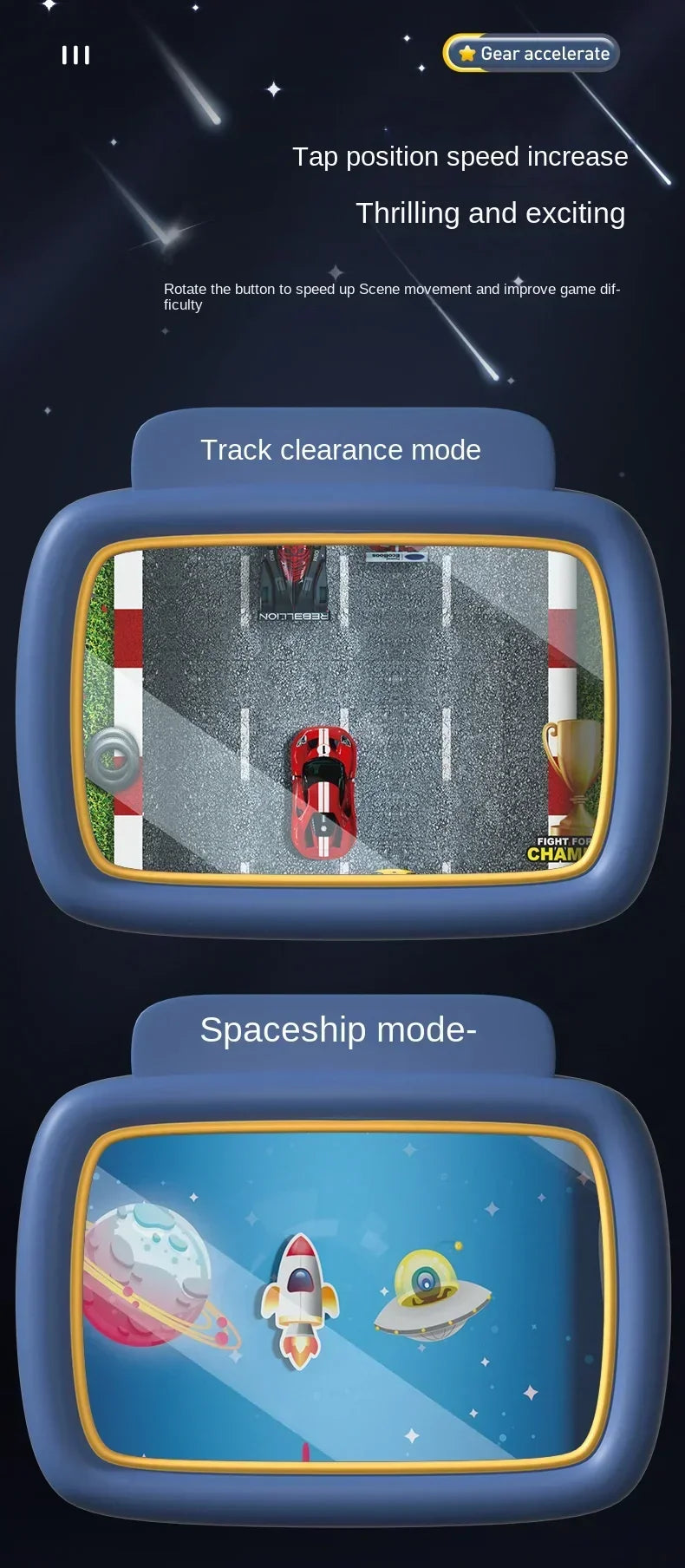 Kids Steering Wheel Driving Toy Dodge Vehicle Electronic Simulation Adventure Game with Music Sound Effects for Girl Boy