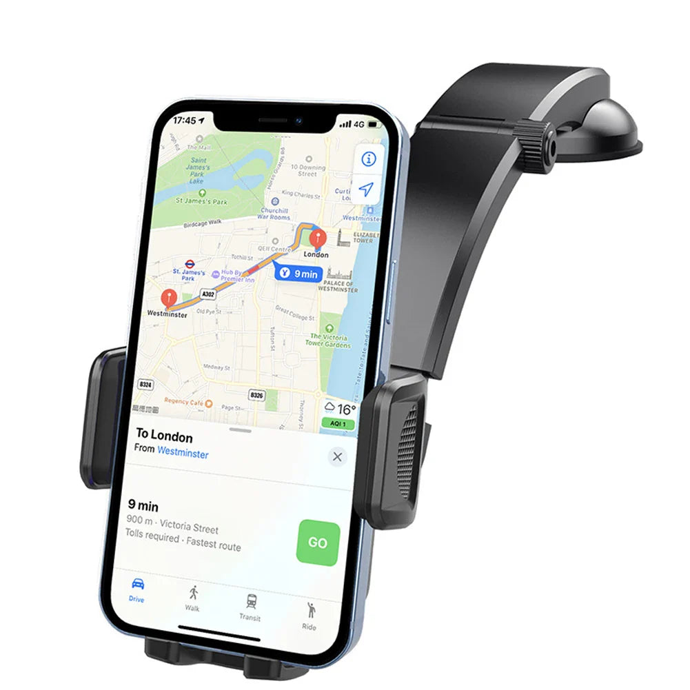 Suction Cup Car Phone Holder 360° Rotation Cell Phone Support Universal Auto Smartphone Stand for Cellphones Width 50-100mm