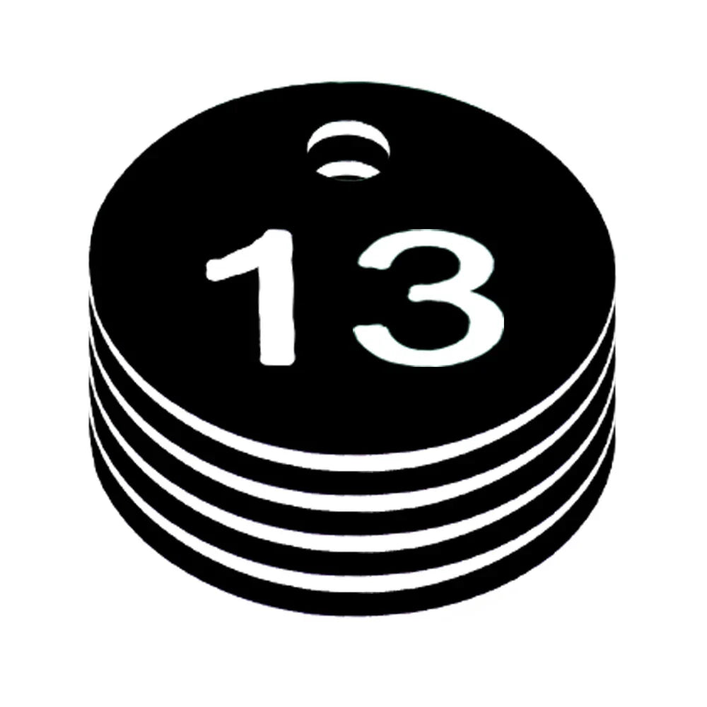 Dia 3.5CM Colorful Plastic Round Numbered Label for Husbandry Farm Beehive Box Sequential Numbers Tags Garden Animal Markers