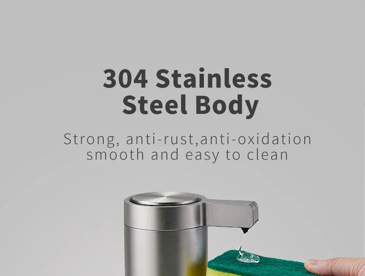 Kitchen Soap Machine Automatic Sensor Out of Hand Sanitizer Smart Electric Body Wash Soap Dispenser 304 Stainless Steel