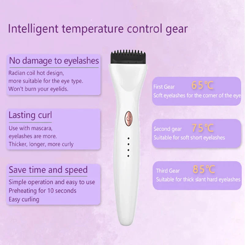 Heat Curling Electric Eyelash Curler Electric Heated Eyelash Grafting Long Lasting Hot Eyelashes