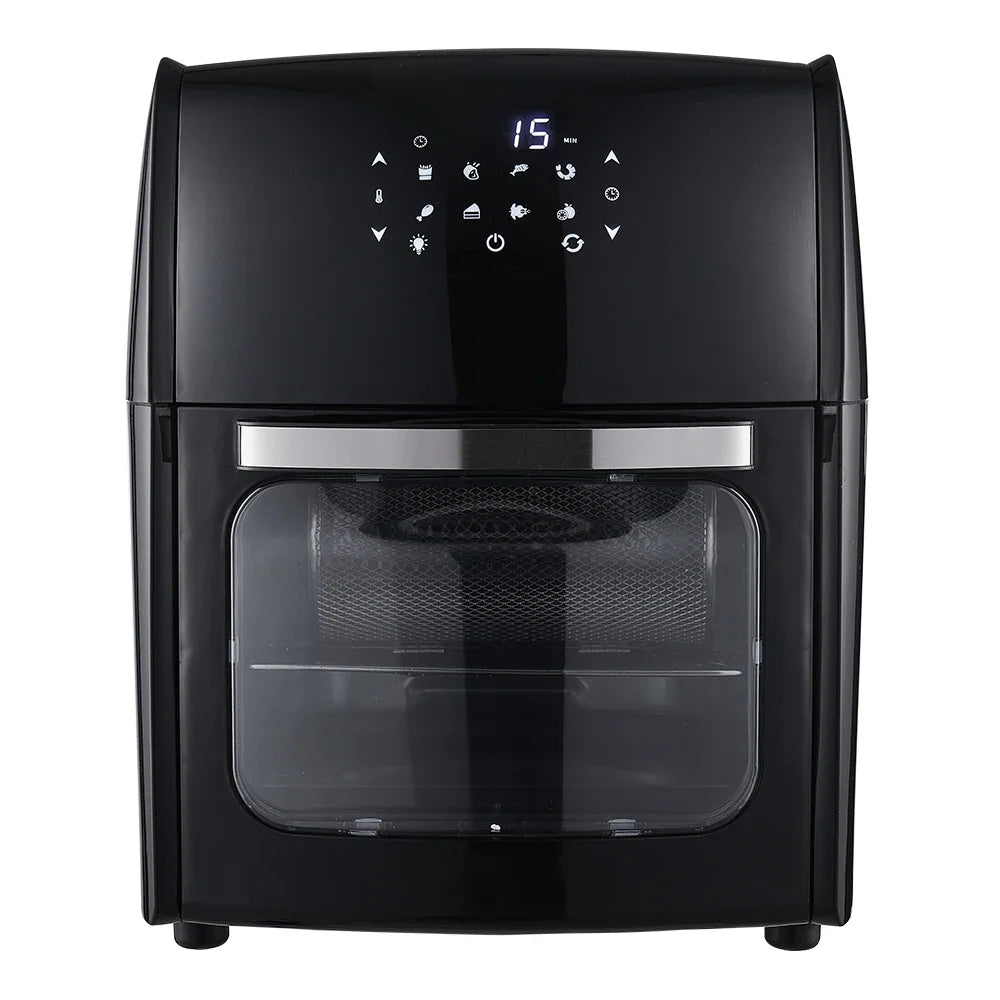 KOMORE 12L Air Fryer with Rotisserie Basket & Memory Function &60 Minutes Timer & 80°C-200°C Adjustable Temperature