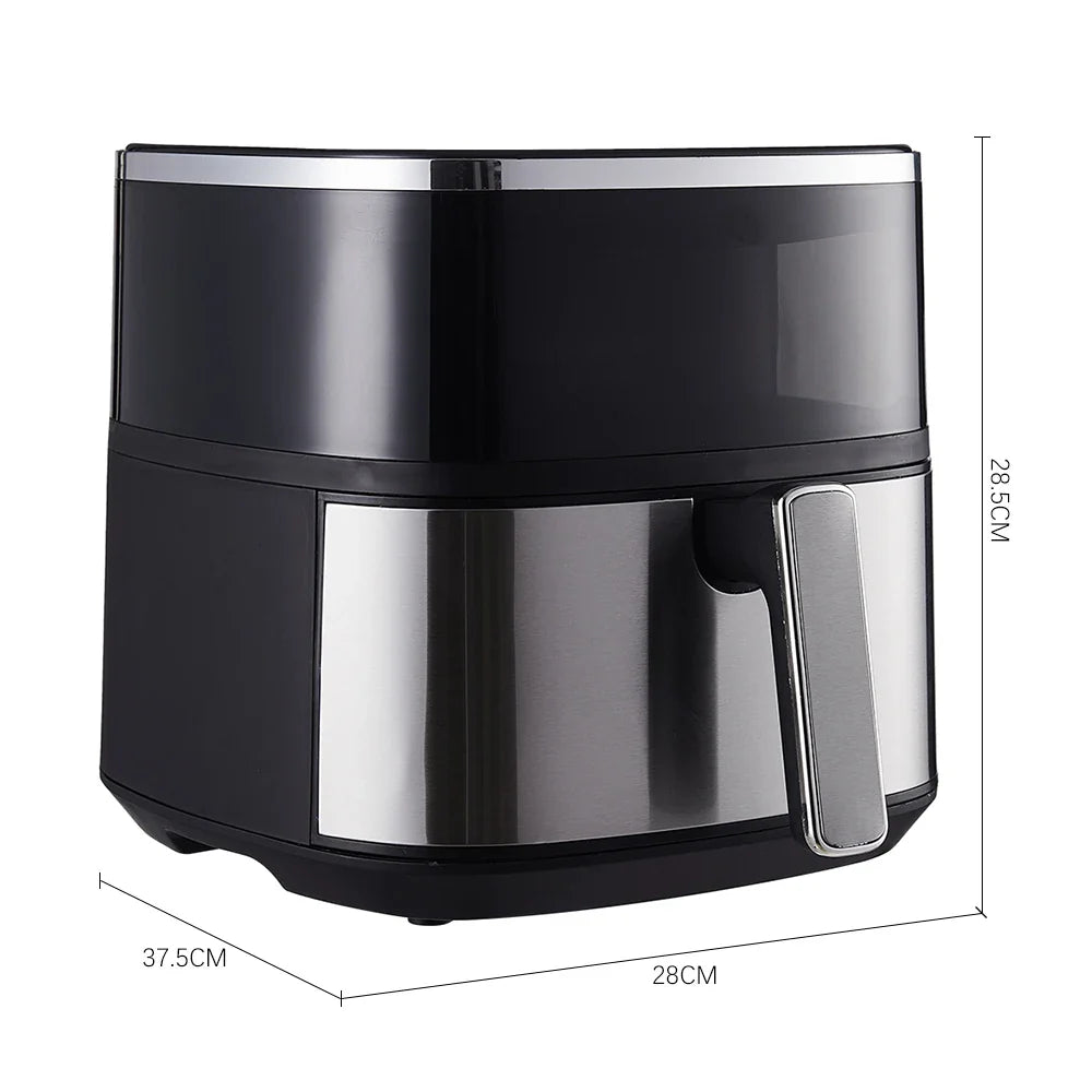 KOMORE 6L Air Fryer with Smart Touch Display & Non-stick Basket & 60 Minutes Timer & 80°C-200°C Adjustable Temperature