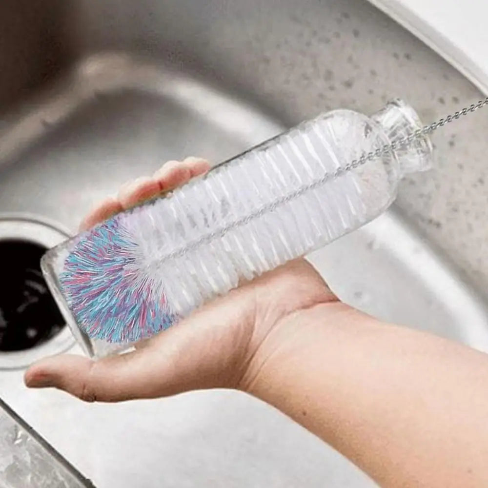 Soda Stream Bottle Brush With Beechwood Handle Glassware Jars Cleaner Kitchen Cleaning Tool Drink Wineglass Cup Cleaning Brush