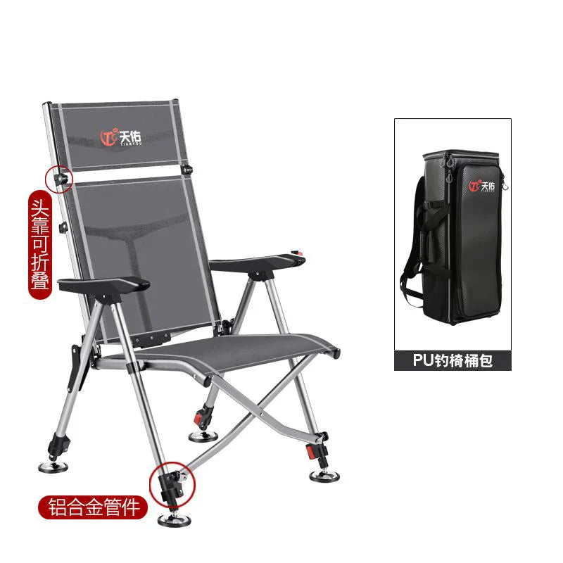 Aluminum Alloy European 낚시의자 Fishing Chair Foldable 캠핑의자 Thickened 낚시좌대 Portable 민물낚시의자 camping chair кресло для рыбалки