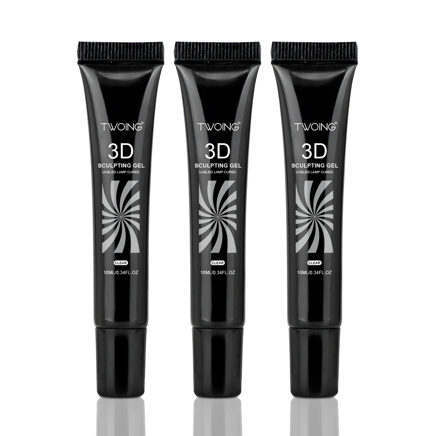 3pcs 3D Nail Art Gel - DIY Designs,Waterproof Sculpting gel，Waterproof Nail Art Design Gel for Intricate Carvings & Shapes 10ml