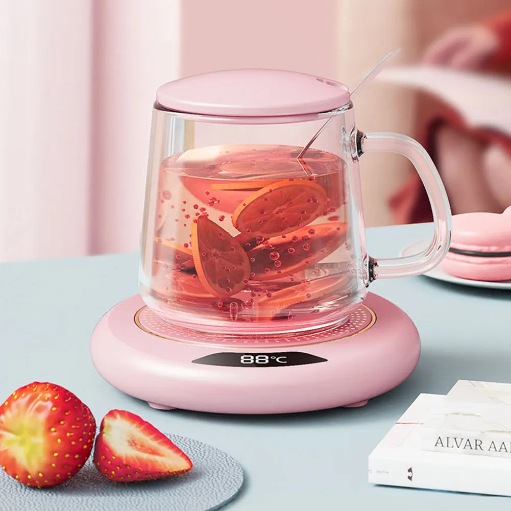 Mini Portable 55 degree USB Cup Warmer Coffee Mug Heating Coaster Smart Thermostatic Hot Plate Milk Tea Water Heating Pad Heater