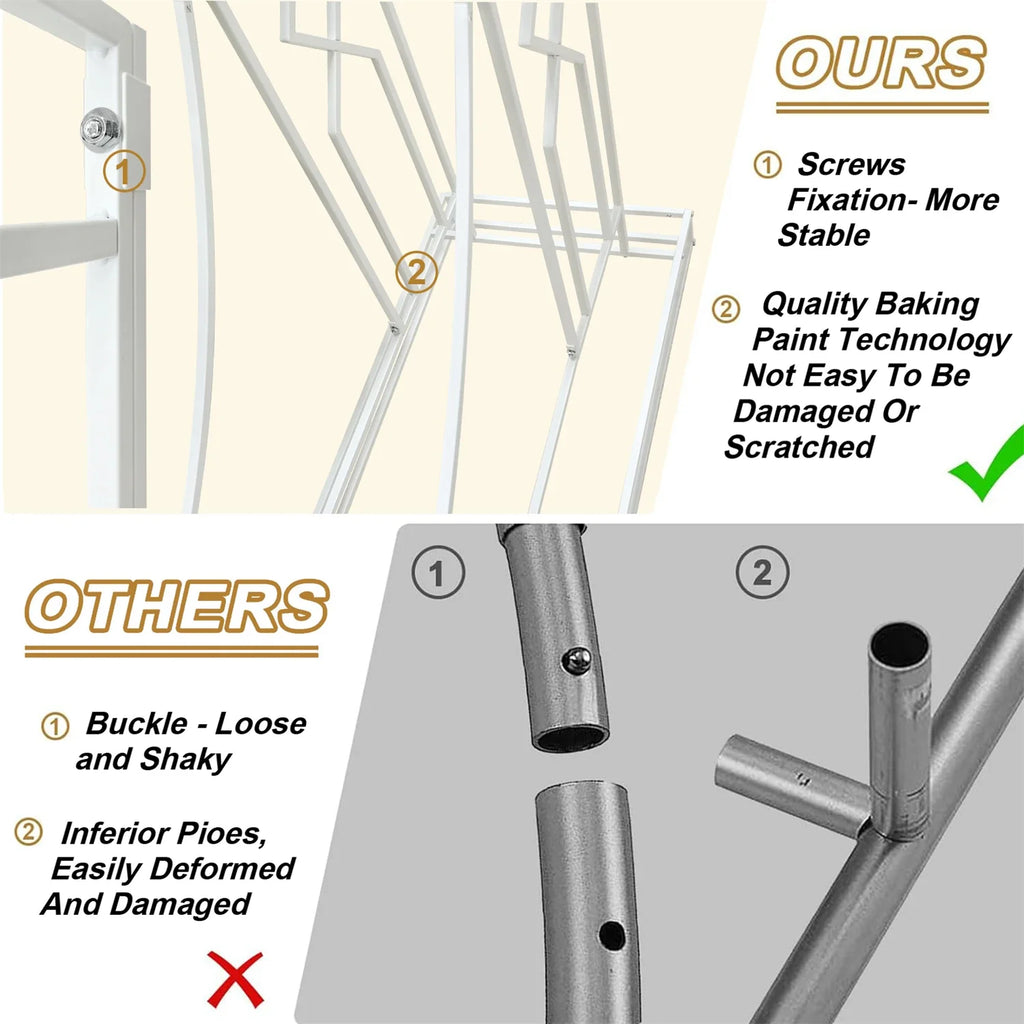 Modern White Wedding Arch Archway Stand Celebration Ceremony Backdrop Stand Garden Trellis Proposal, Bridal Party