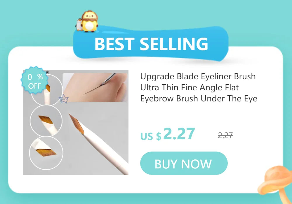 Small Iron Concealer Brush Angled Cream Foundation Concealer Makeup Brushes Oblique Angled Triangle Concealer Makeup Tools