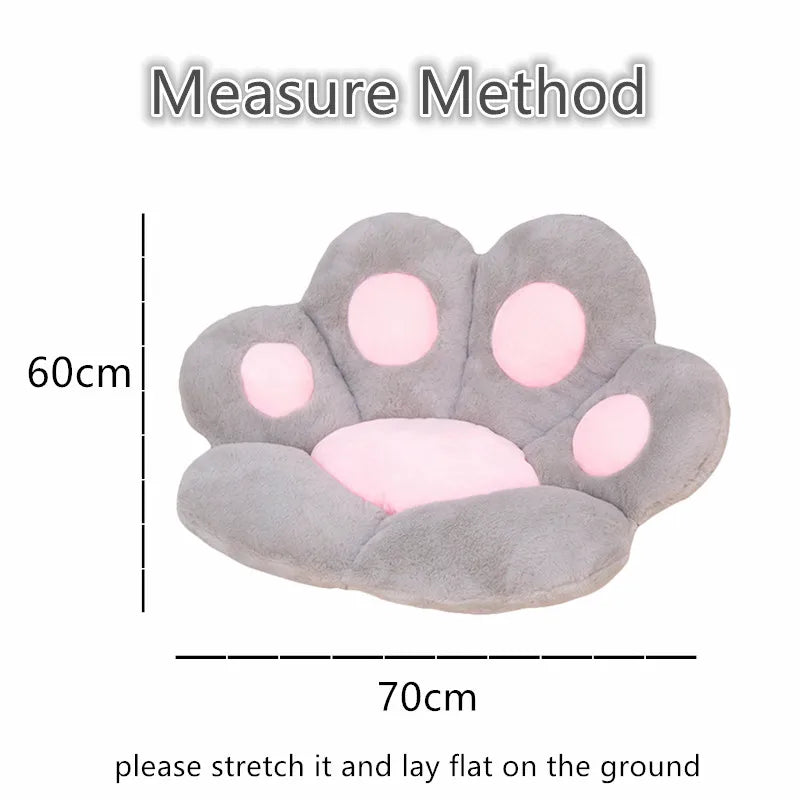 70*60cm Kawaii Cat Paw Plush Toys Cute Soft Stuffed Floor Cushion Chair Sofa Butt Pad for Home Room Decoration Office Nap Dolls