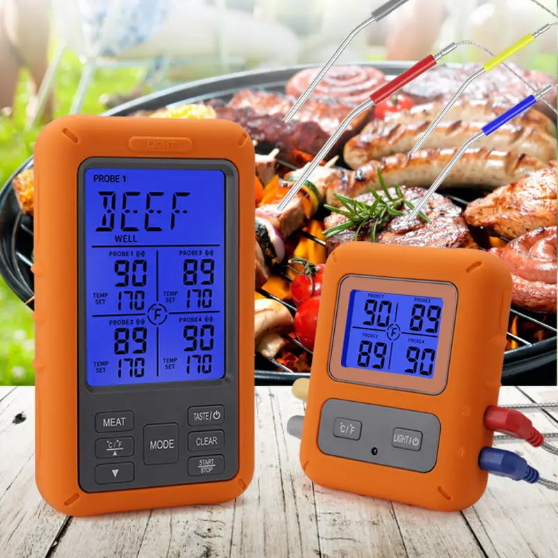 Digital Chef Thermometer Wireless Meat Thermometer Remote Instant Read BBQ Cooking Food Thermometer for Kitchen Oven Grill