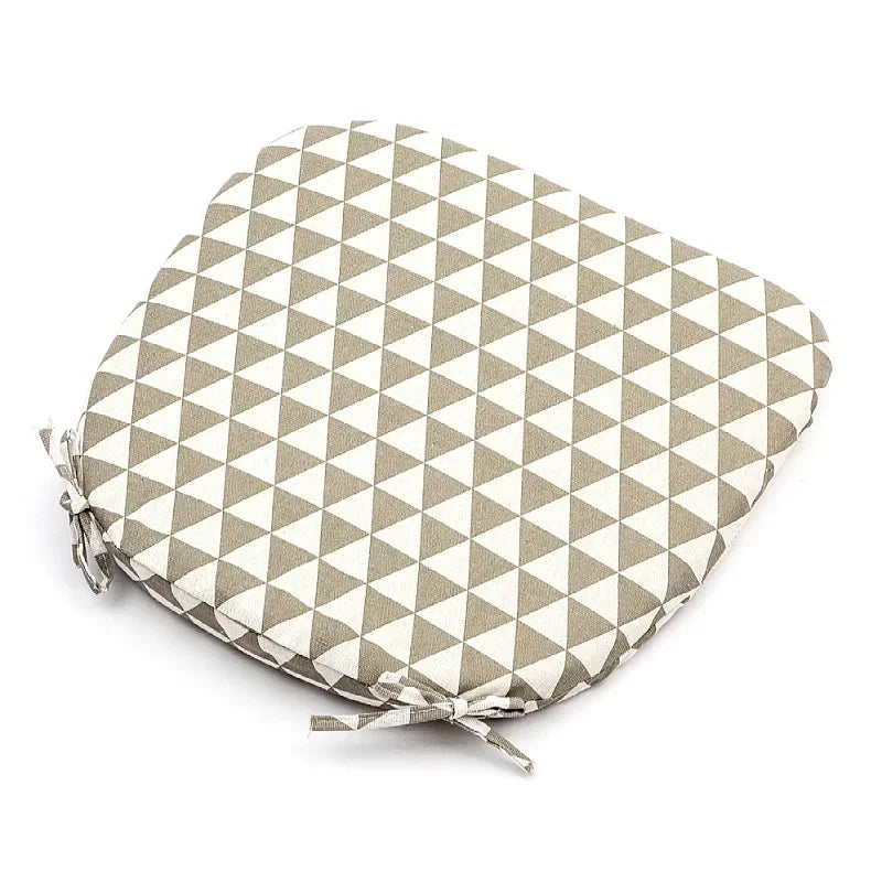 Summer Breathable Cushion Four-Nail Anti-Slip Chair Cushion Classroom Living Room Chair Season Nordic Solid Color Cushion