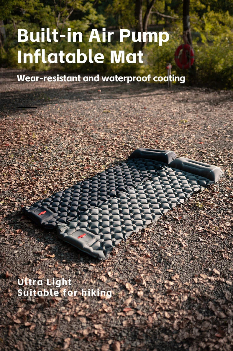 TARKA Inflatable Camping Mats Air Cushion With Pillow Outdoor Tourist Sleeping Pad Self-Inflating   Mattress For Hiking Climbing