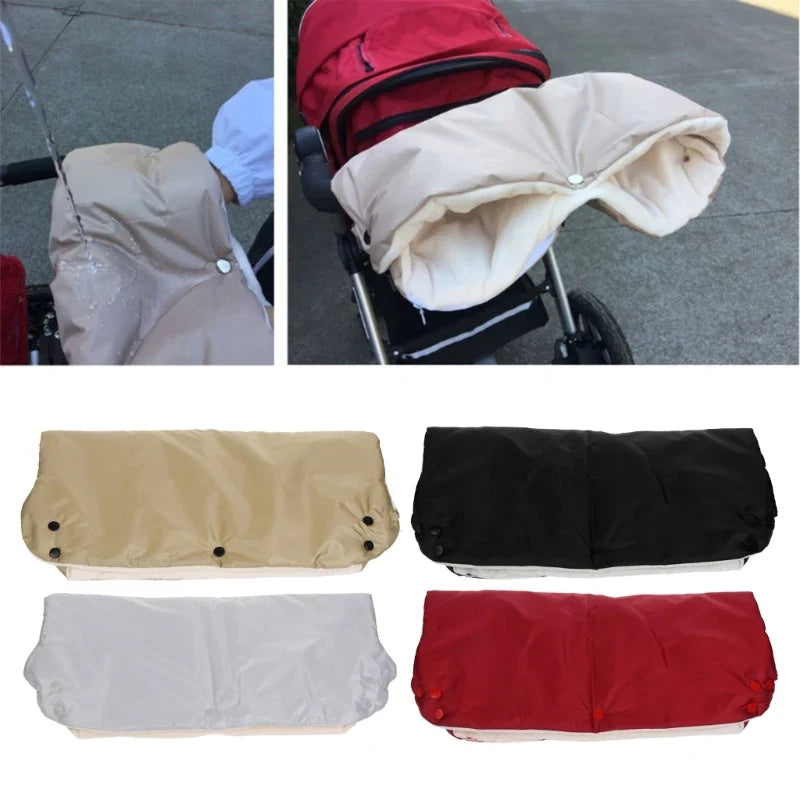 Hand Muff Cozy Stroller Hand Gloves for Baby Stroller & Pushchair Windproof Hand Muff Mitten for Mostly Brand Strollers
