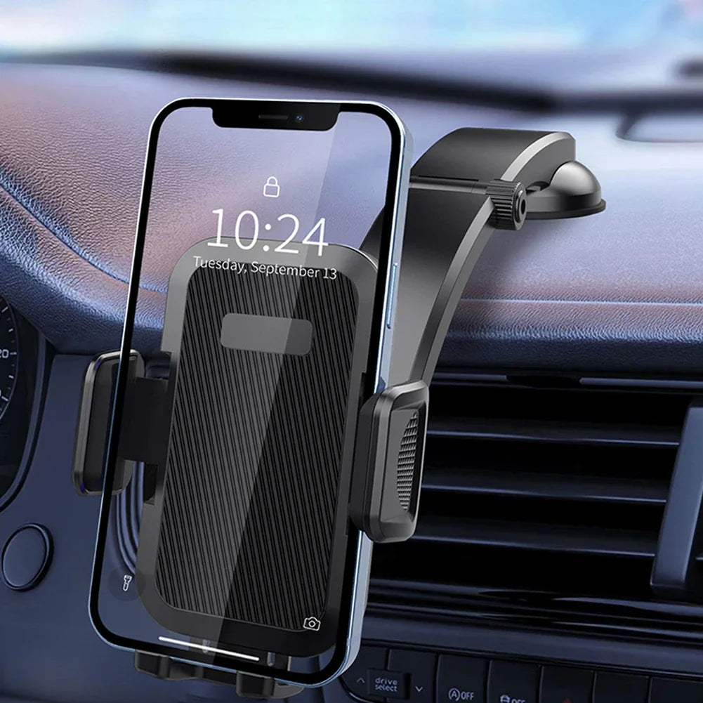 Suction Cup Car Phone Holder 360° Rotation Cell Phone Support Universal Auto Smartphone Stand for Cellphones Width 50-100mm