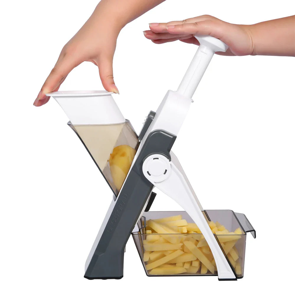 Mandoline Slicer for Kitchen, Kitchen Accessories, One for All Vegetable Slice, Food Chopper, Cutter, Dicer Fruit, French Fry, J