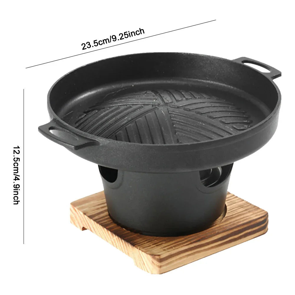 Japanese One Person Cooking Oven Detachable Japanese Alcohol Stove Portable Mini Barbecue Stove Japanese Smokeless Alcohol Stove