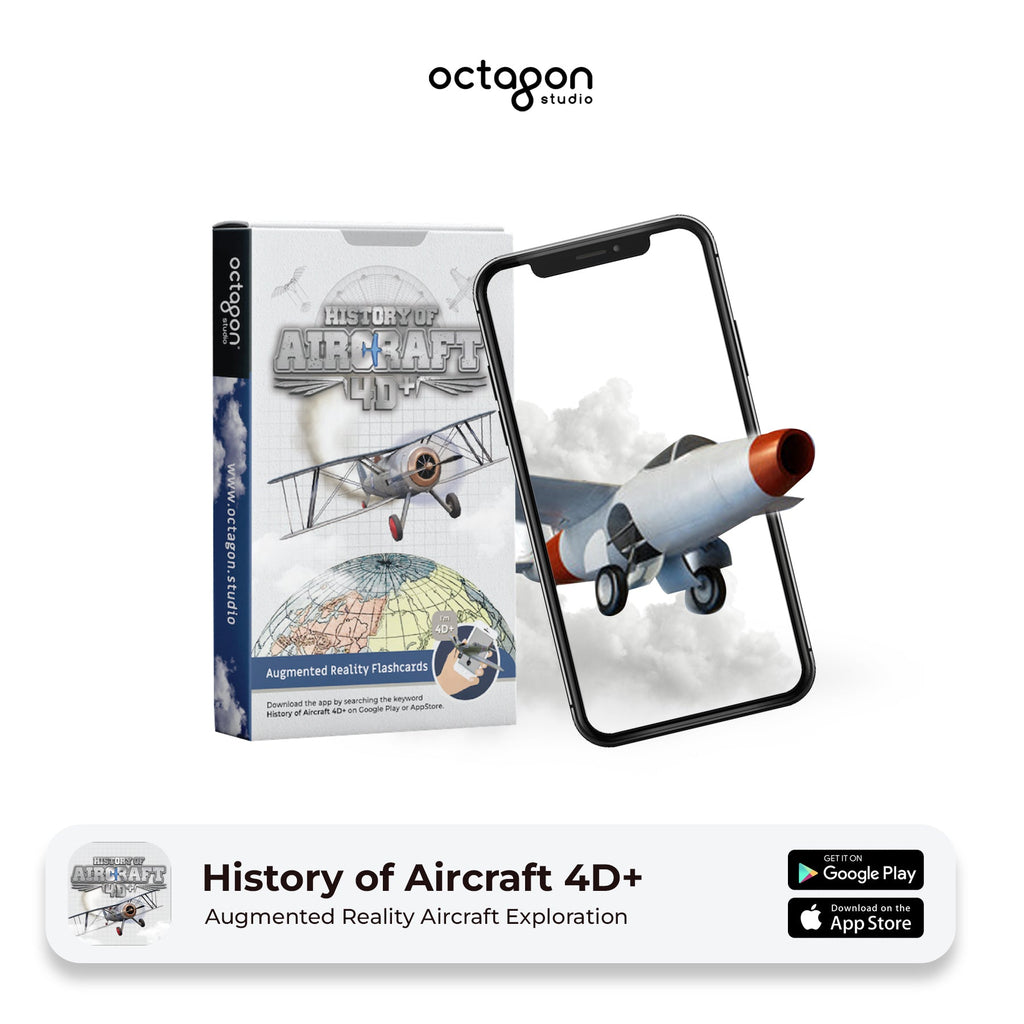 Aircraft 4D+ Augmented Reality Cards