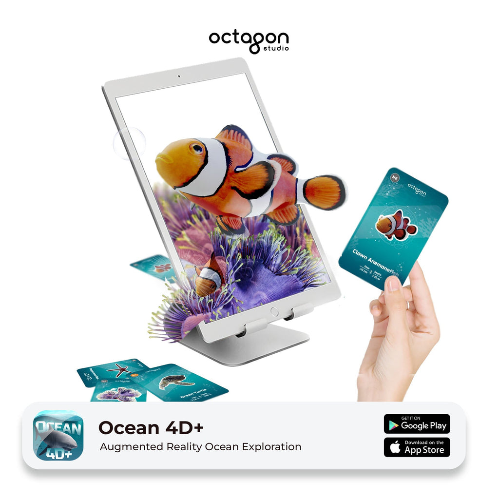 Ocean 4D+ Augmented Reality Cards