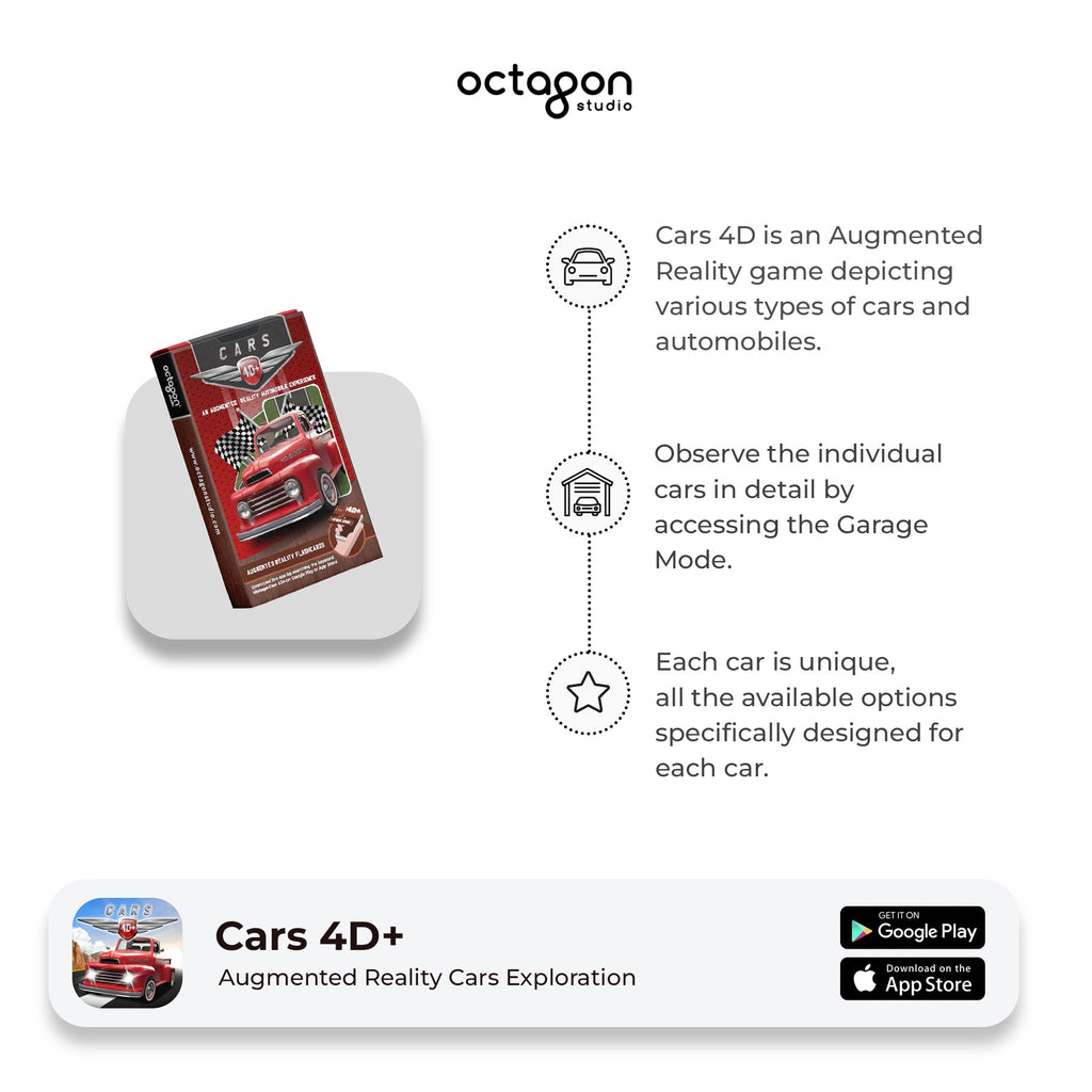 Cars 4D+ Augmented Reality Cards