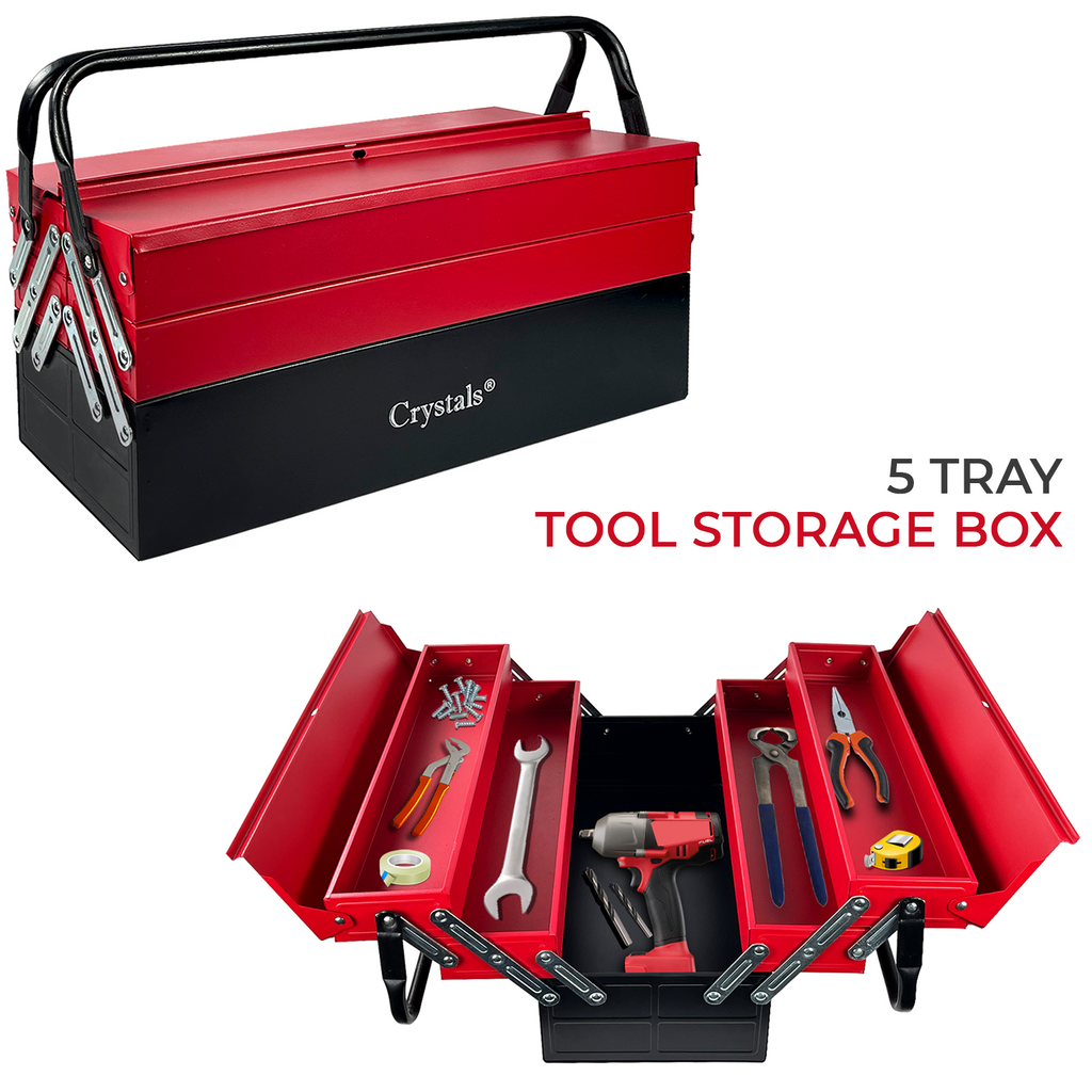 3 Tiers - 5 Trays Metal Tool Box - 470mm