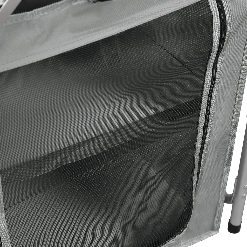 WOLTU Aluminium Foldable Camping Cabinet Travel Kitchen Cooking Storage Rack BBQ Table with Carry Bag for Outdoor  Garden Picnic