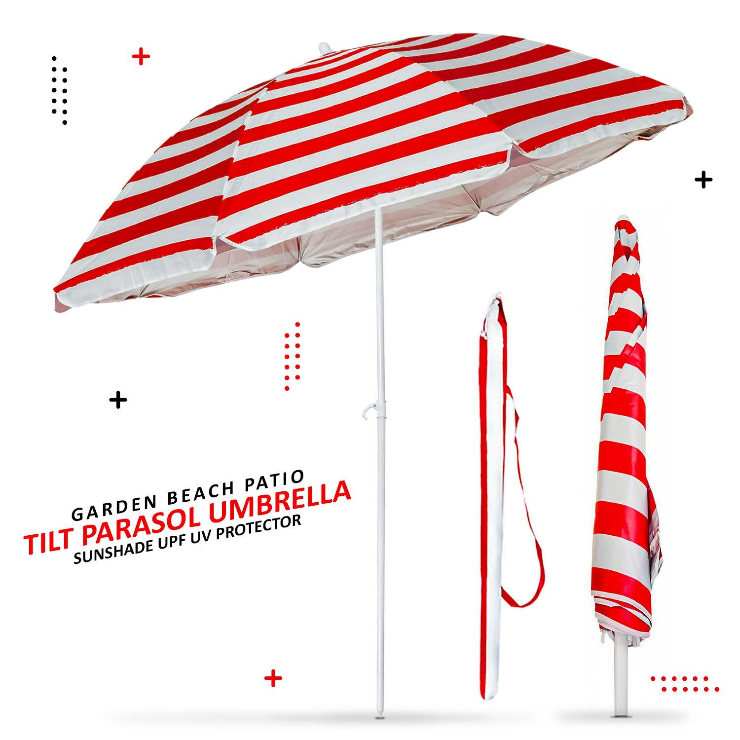 1.7M Garden Sun Umbrella Parasol