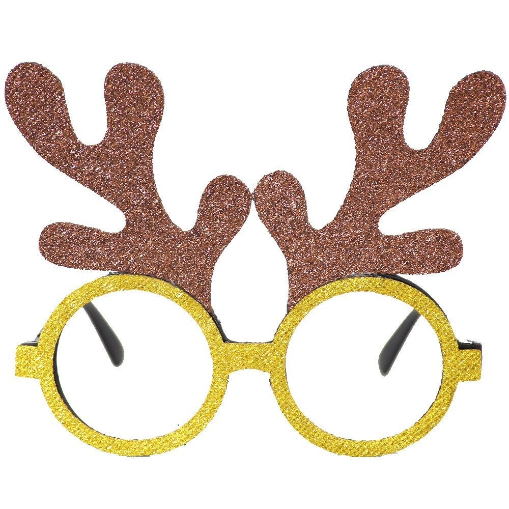 2025Golden Glasses Christmas Day Party Decoration