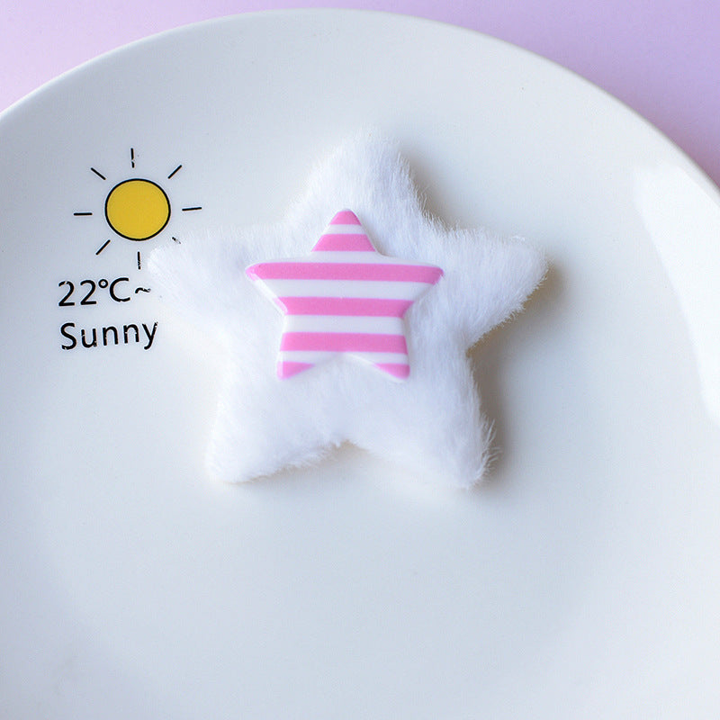 Cute Plush Star Charm - Decorative Accessories for Hair, Shoes & Phone Cases