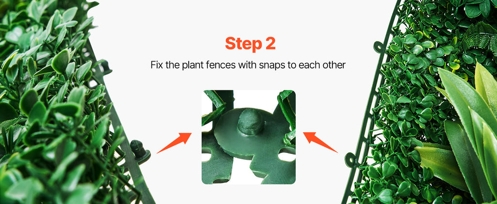 VEVOR Artificial Grass Wall Panels 3D Combination Greenery Boxwood  Panel for Privacy Backdrop Wall Hedge Screen for Garden