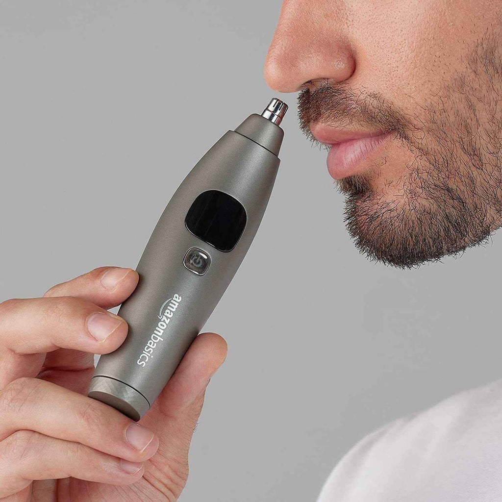 Portable Electric Nose Ear Hair Trimmer Electric Clipper Dual Spinning Blade