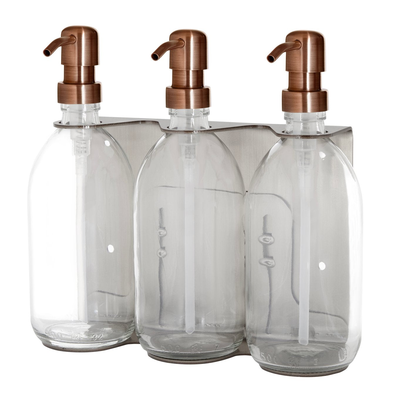 Chrome Triple Wall Mounted Soap Dispenser