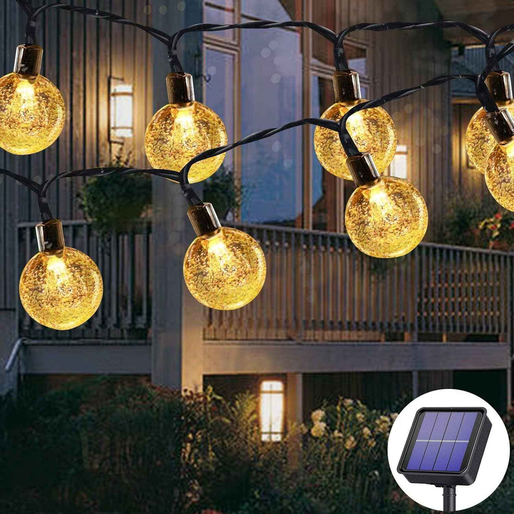 60 LED Solar String Lights 36ft/11m Warm White Fairy Lights for Outdoor & Indoor
