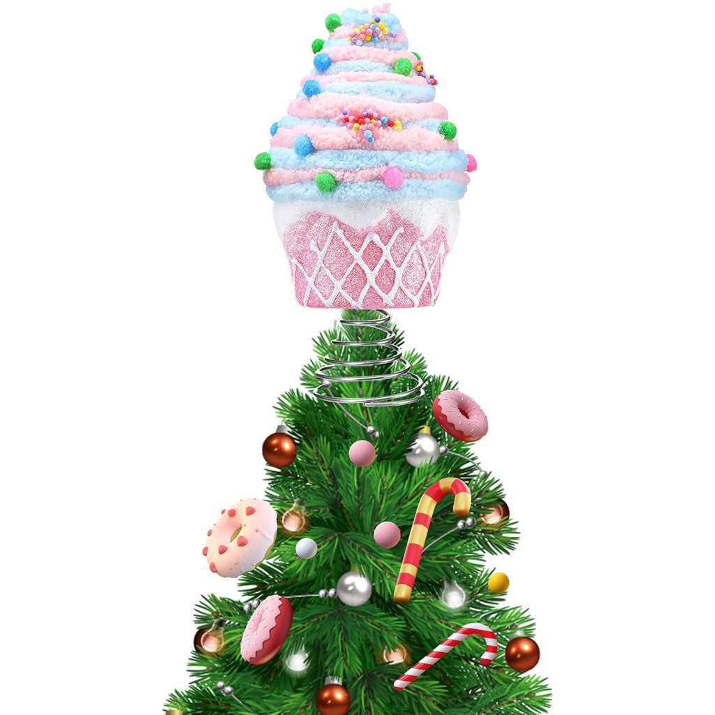 Pastel Dessert Christmas Tree Hair Ornament