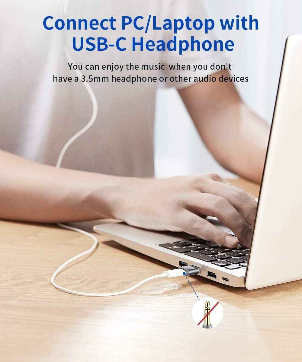 Premium USB Type C Female to USB A Male Adapter Converter Charger - Grey