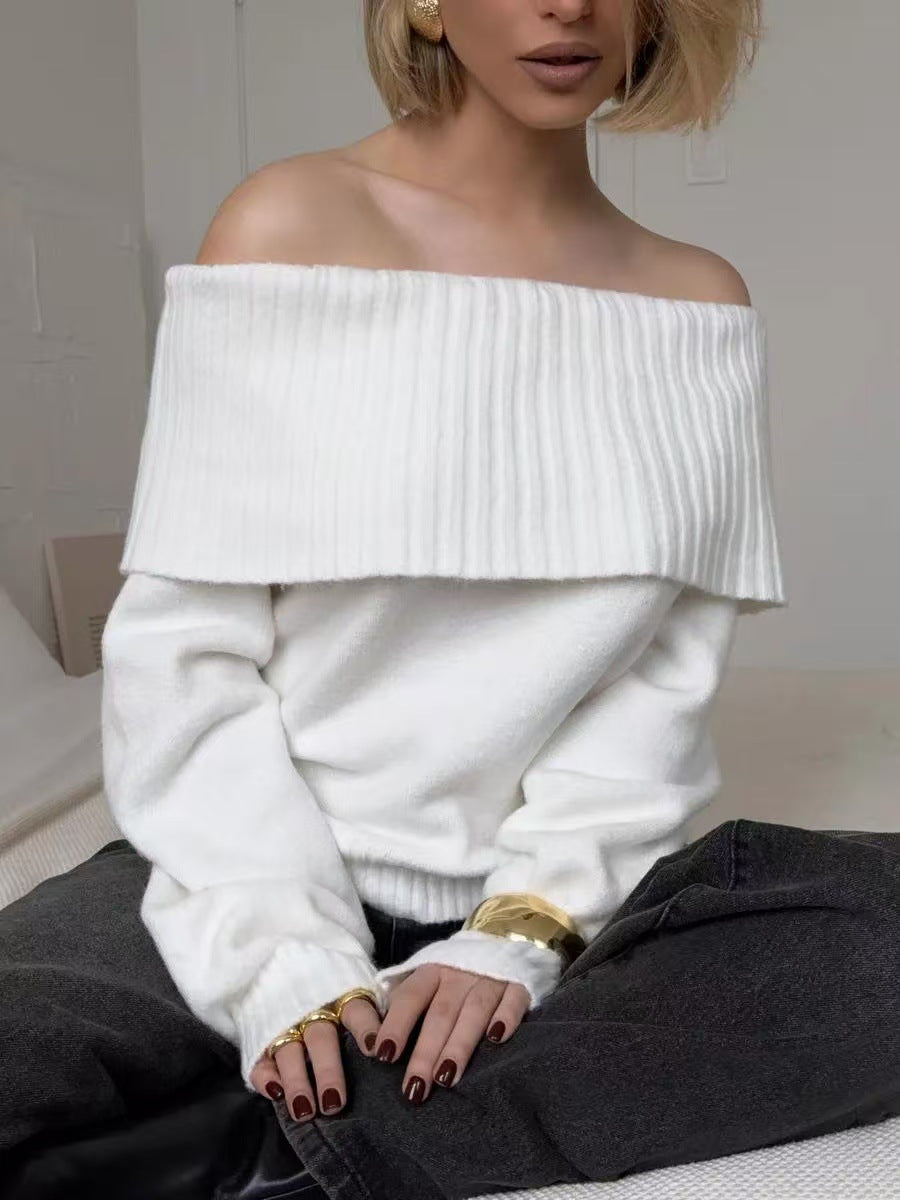 Sexy Off-the-shoulder Off-the-shoulder Sweater