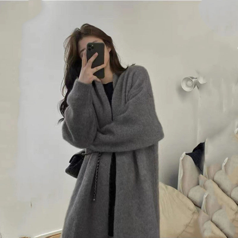 Loose Large Knitted Cardigan Women's Sweater