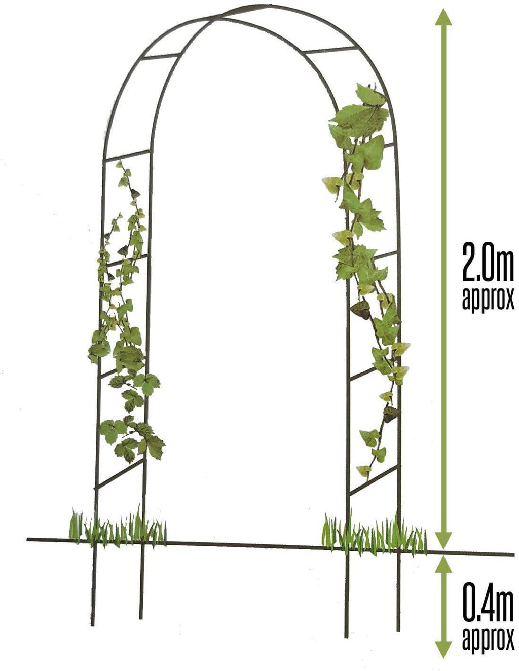 2.4M Metal Garden Arch