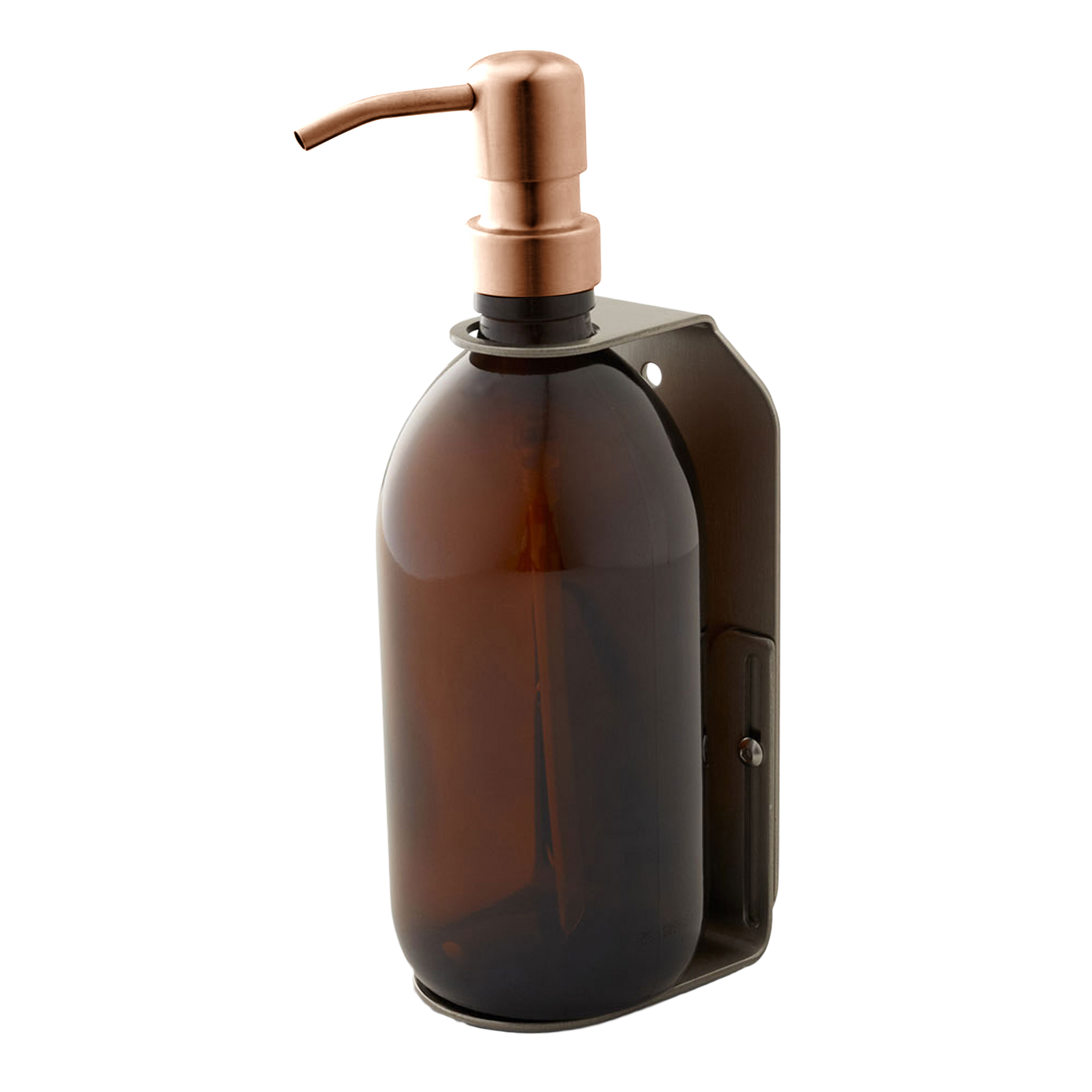 Nickel Single Wall Mounted Soap Dispenser